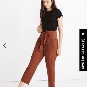 Drapey Paperbag Pants